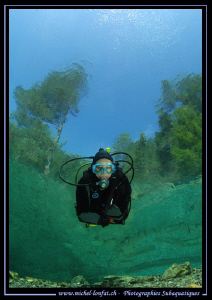 Diving the "Fernsteinsee" in Austria... Que du bonheur...... by Michel Lonfat 